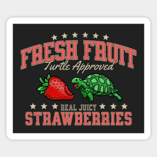 Turtle Approved Strawberry Magnet